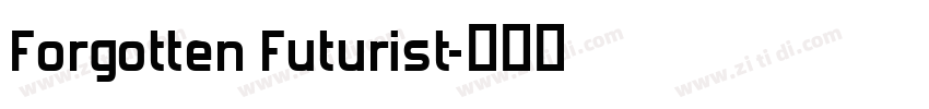 Forgotten Futurist字体转换